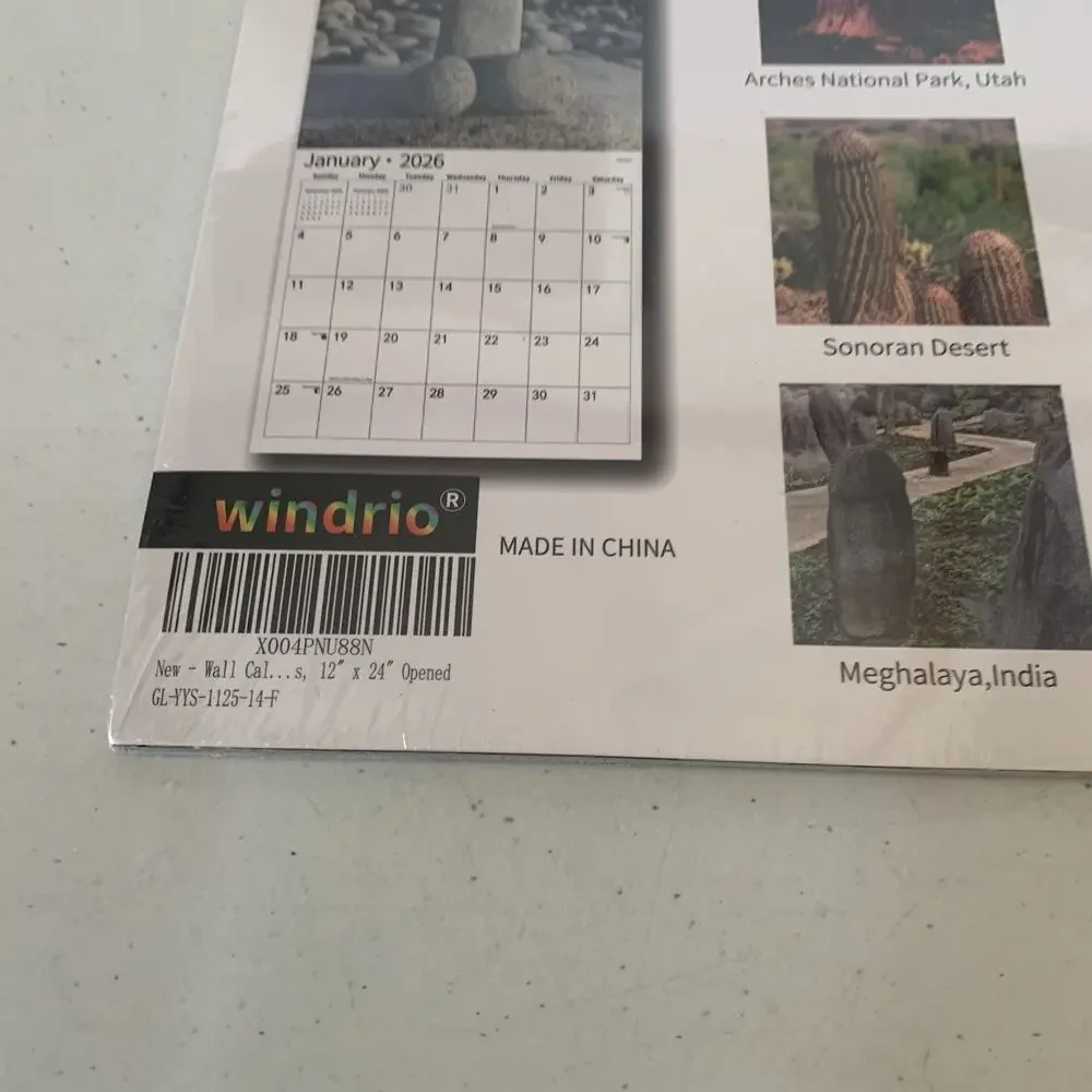 Nature's Dicks Calendar 2026 World Travel Series Brand New Sealed